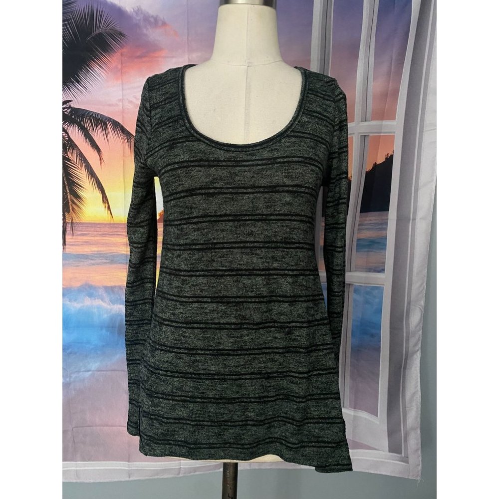 Hippie Rose Striped Swing Style Shirt Top XS